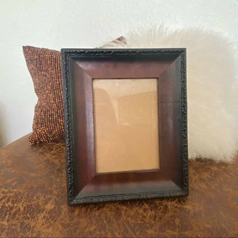 Ornate Picture Frames Traditional Antique Look Brown Black Photo Frame SET OF 2